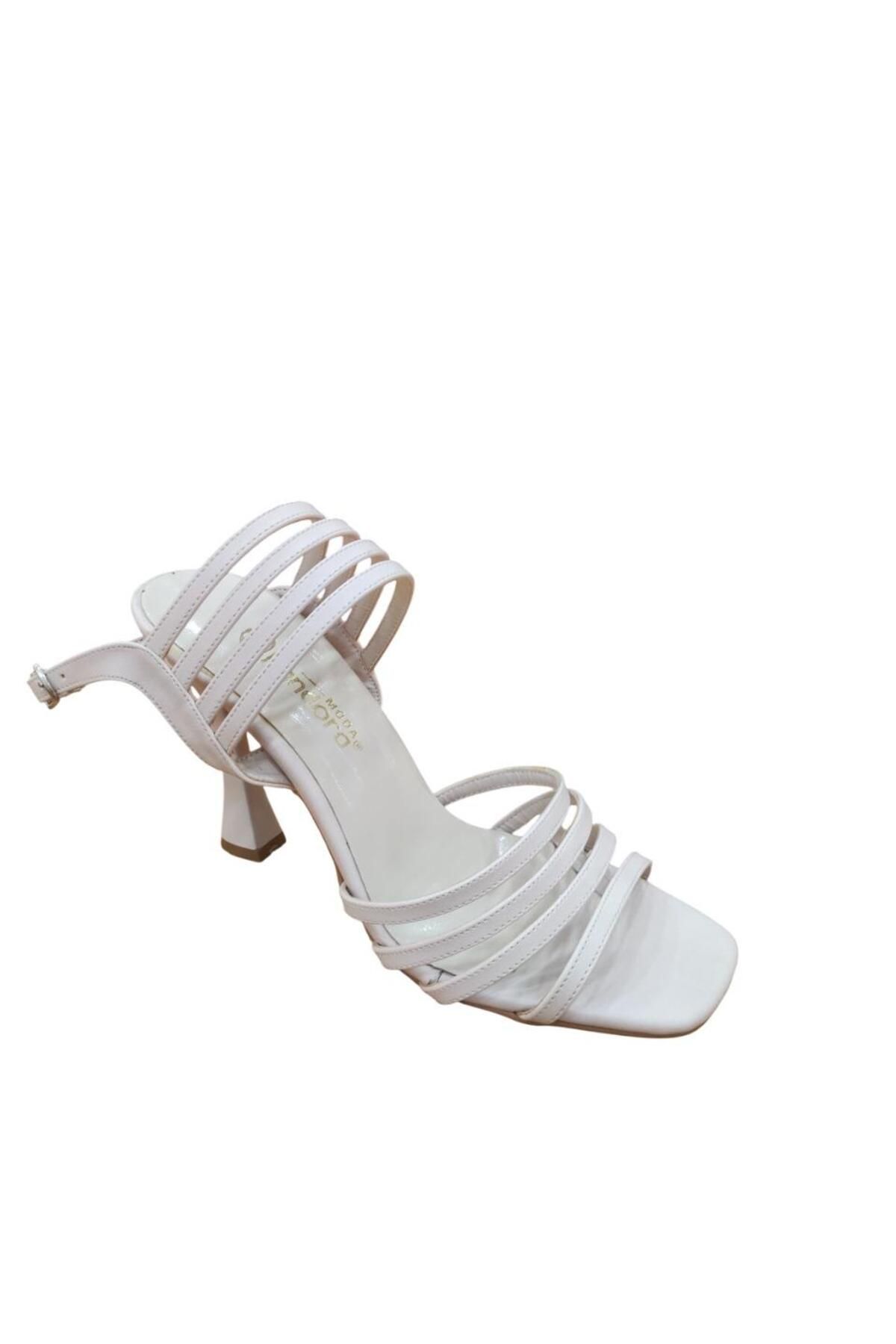 Pandora-Mi̇033 Model Open Heeled Women's Shoes 1