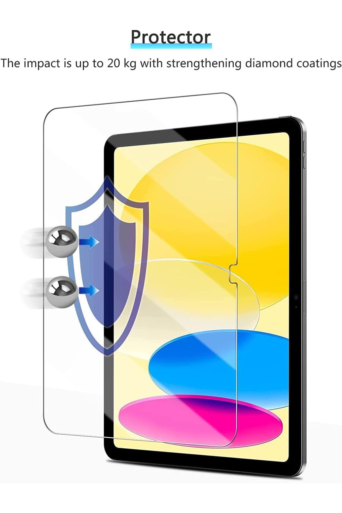 AWH-2 Pack Screen Protector for iPad 10th Gen 10.9" (2022), Tempered Glass with Alignment Frame 5