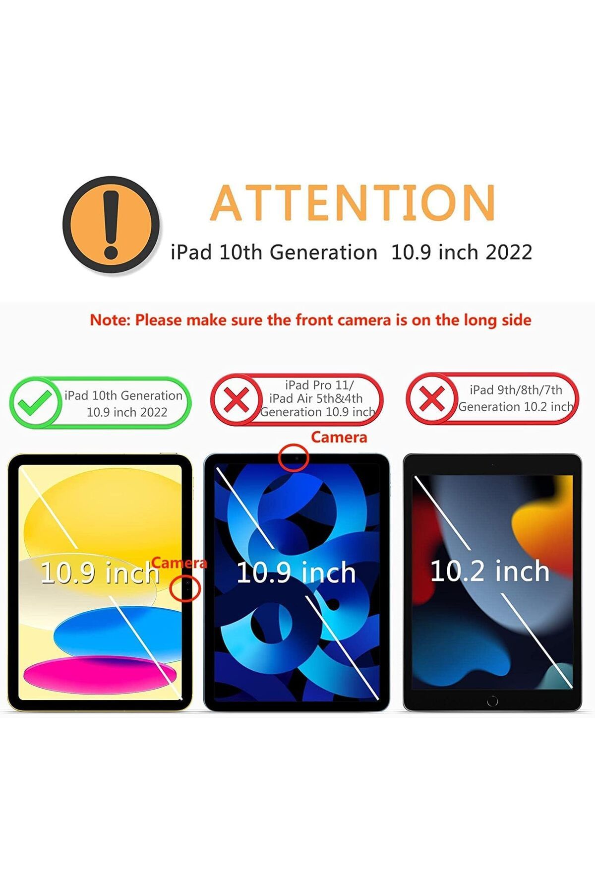 AWH-2 Pack Screen Protector for iPad 10th Gen 10.9" (2022), Tempered Glass with Alignment Frame 7