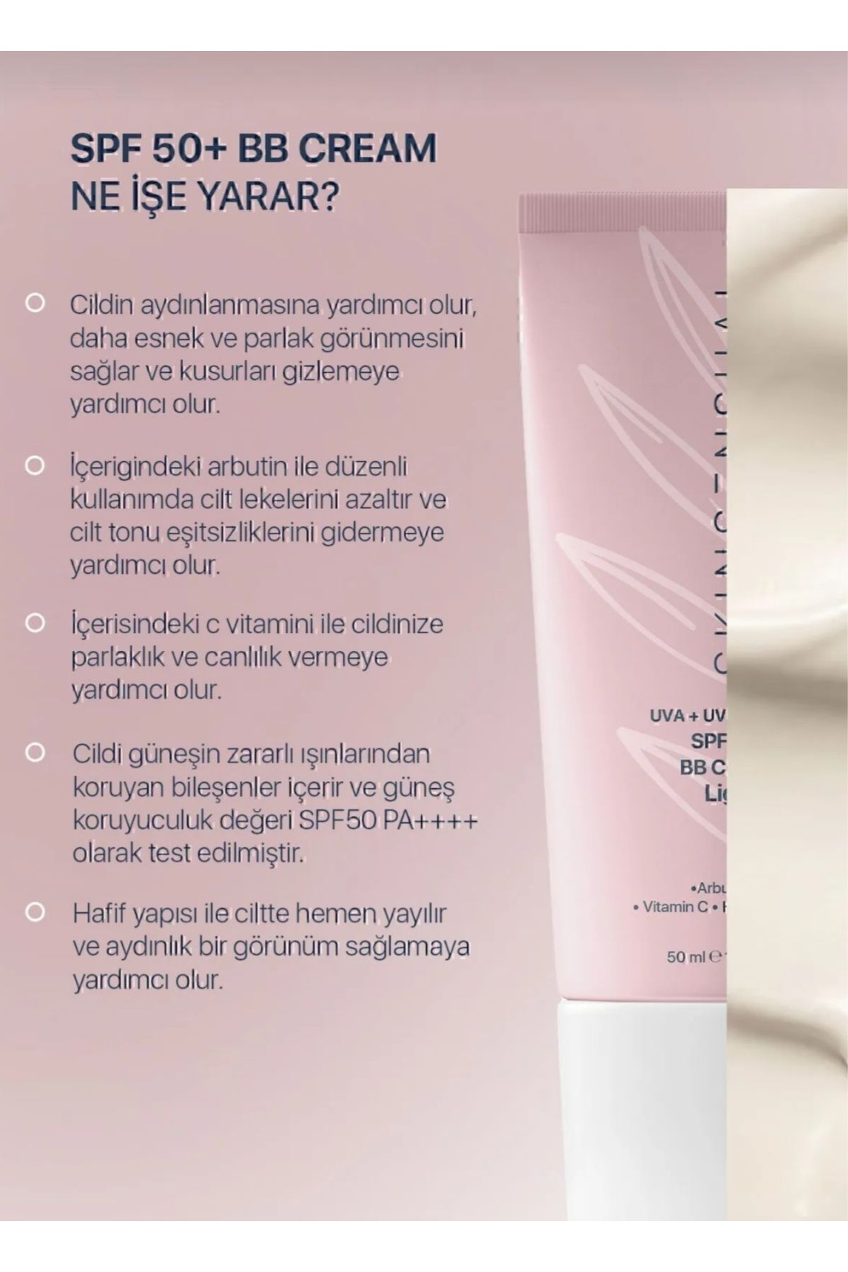 Skin Sensual-Bb Cream Light - 50 Spf Uva/Uvb Pa++++, to Prevent Blemish Formation, Brightness and Lightness 2
