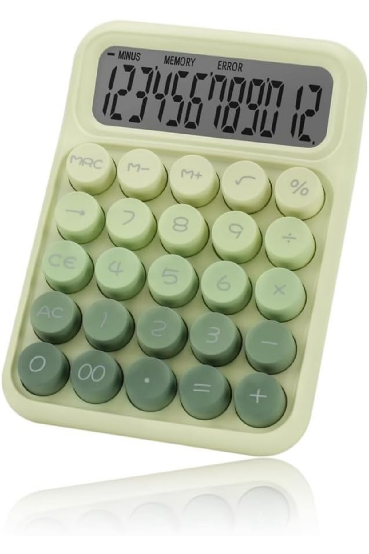 UĞURDAN Renkli Gradyan Pilli Hesap Makinesi YEŞİL RZ-817PRO