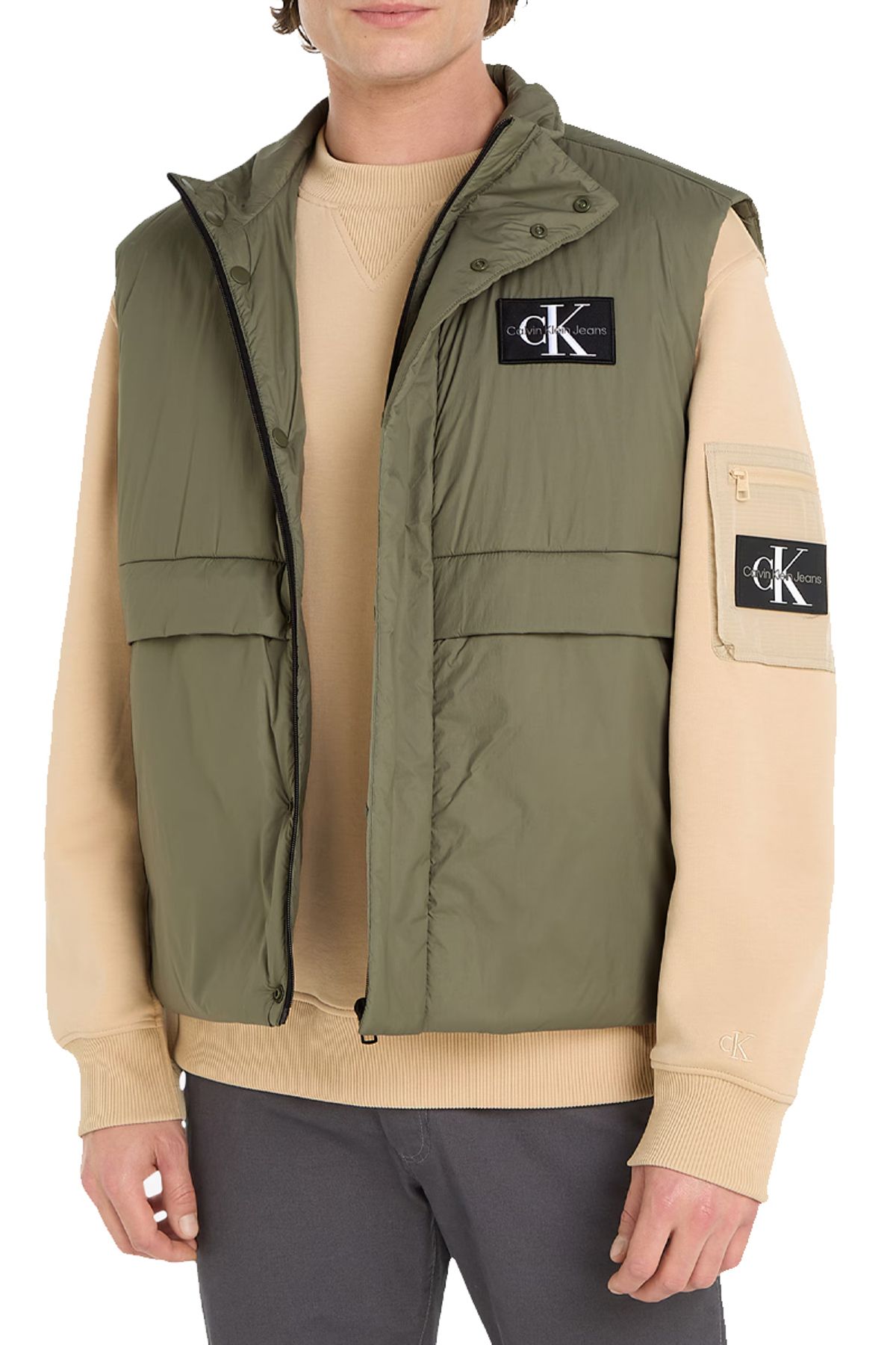Calvin Klein-Jachetă cu vestă de tranziție cu logo brodat 2