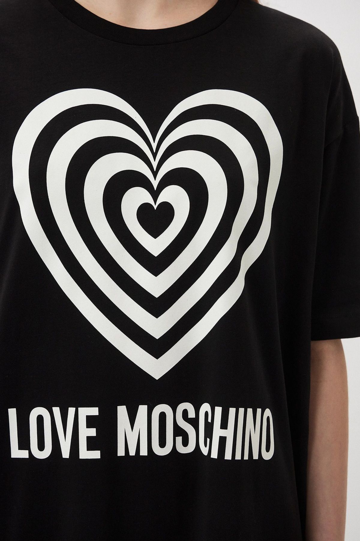 Love Moschino-Schwarzes Kleid für Damen/Mädchen 4