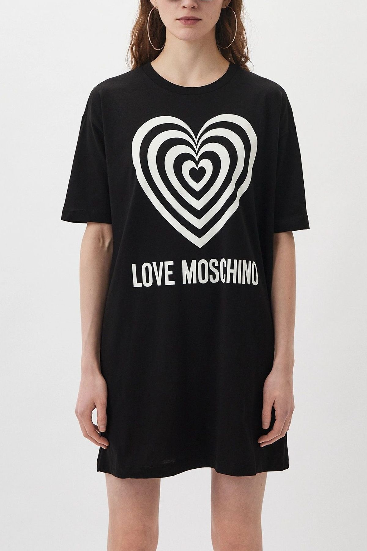 Love Moschino-Schwarzes Kleid für Damen/Mädchen 2