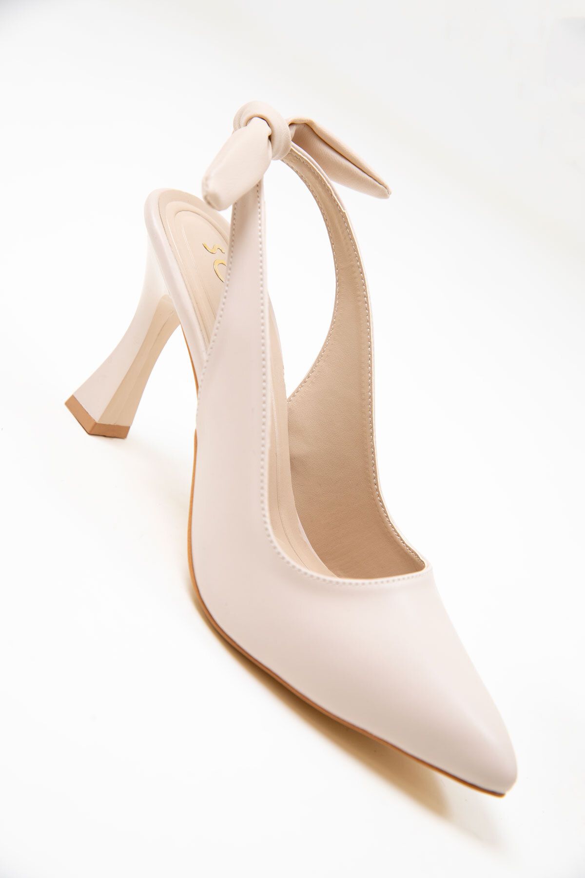 SOHO-Beige Klassische Damenschuhe mit Absatz 18882 5