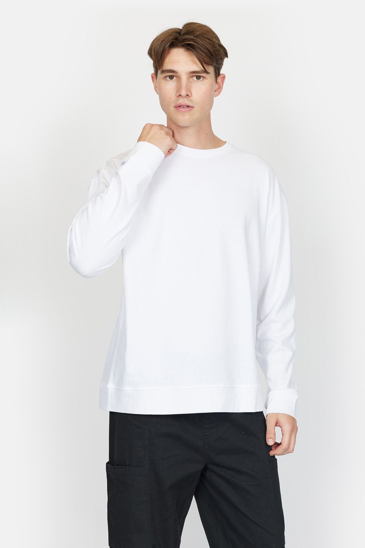 Denim Project-Tricou LS supradimensionat DPPanda 5
