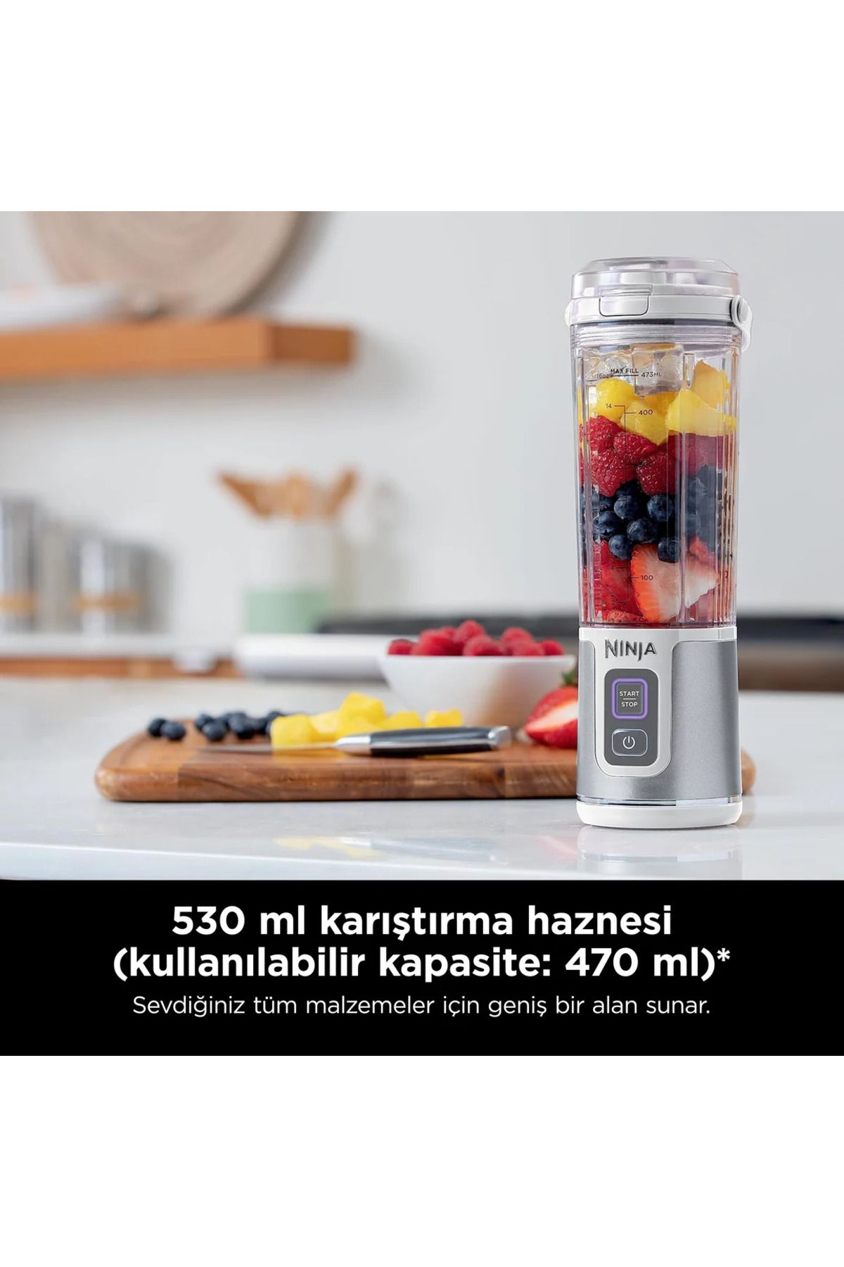 NINJA-Blast ™   Portable Blender – White - Shark Ninja 5
