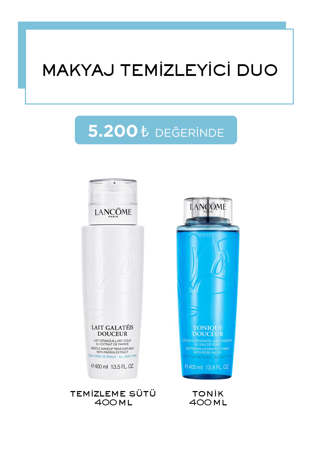 Lancome Tonique Douceur Cilt Bakım Seti 400 ml 3614274426472