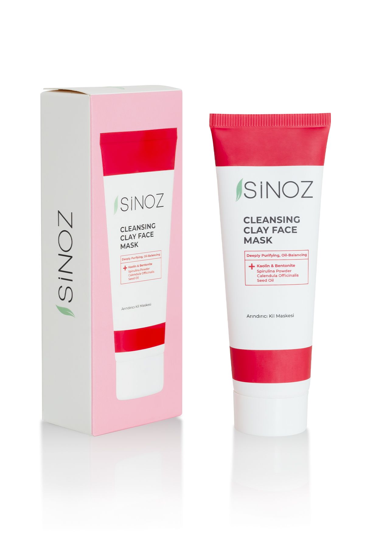 SİNOZ-Anti-Akne- und Mitesser-Reinigungs-Gesichtspflege-Tonmaske 50 ml für jede Haut 5