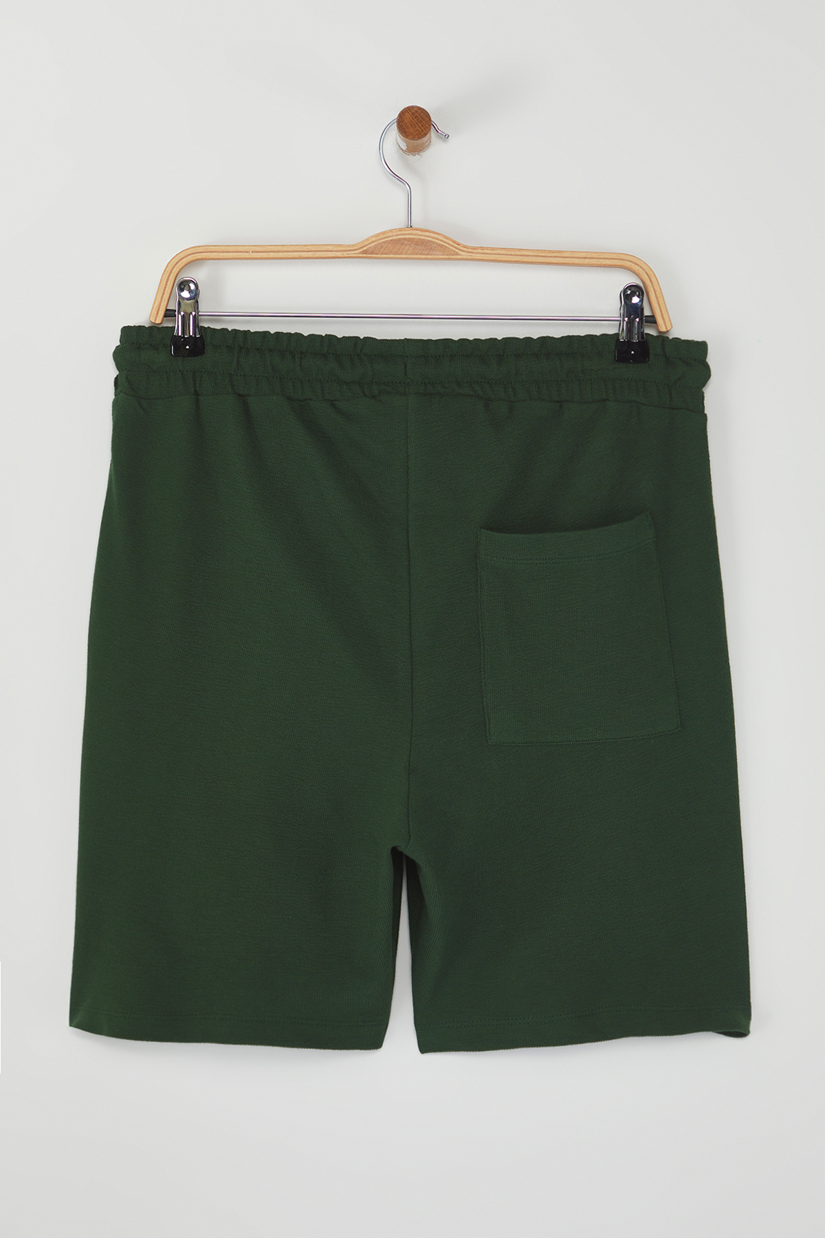 Trendyolmilla  Haki Regular %100 Pamuklu Dokulu Şort TMNSS23SR00035 - Görsel 9