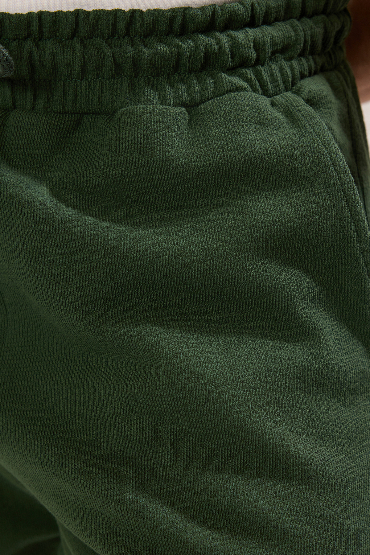 Trendyolmilla  Haki Regular %100 Pamuklu Dokulu Şort TMNSS23SR00035 - Görsel 6