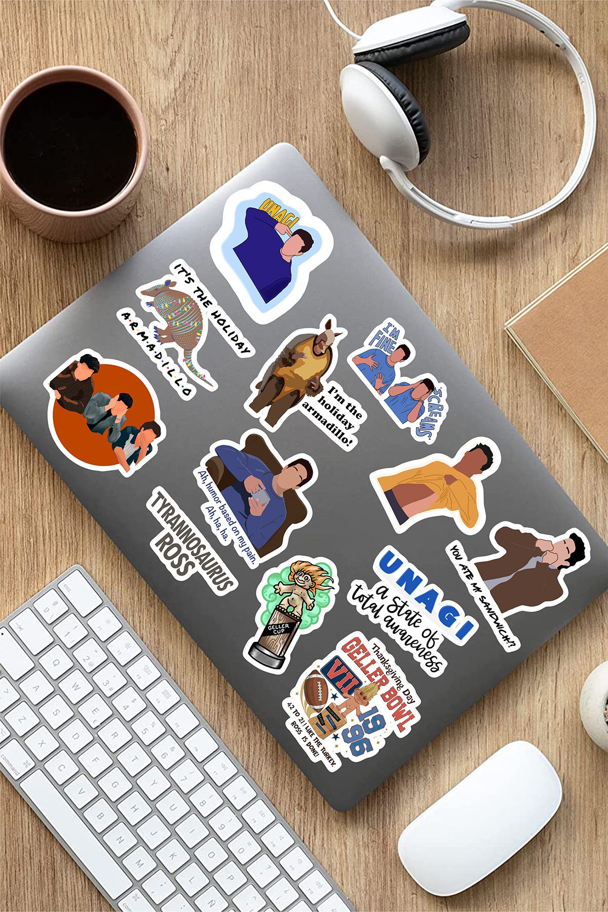 AR Sticker Friends Laptop Notebook Tablet Sticker Set 17