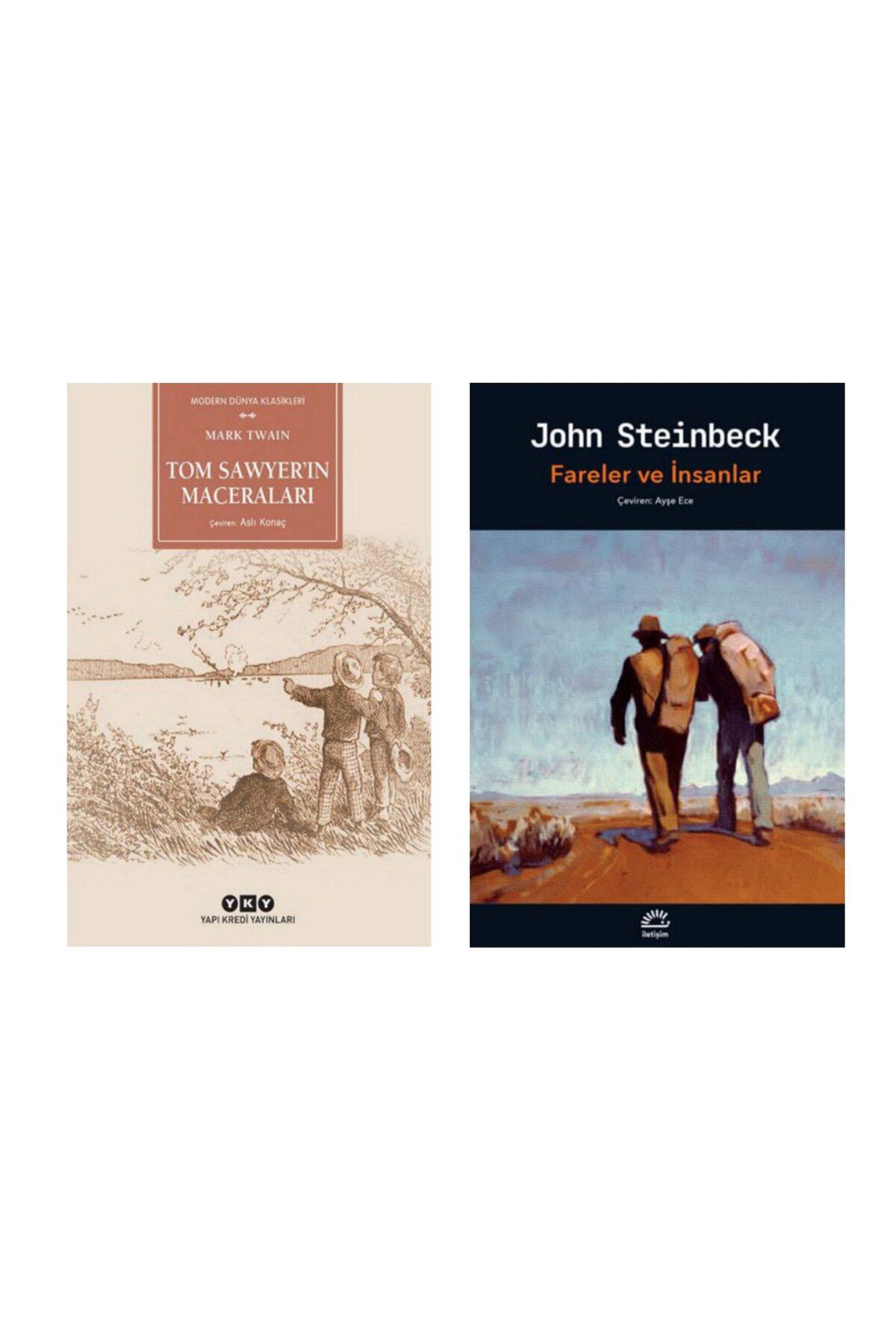 Yapı Kredi Yayınları Tom Sawyerin Maceraları - Mark Twain Fareler ve İnsanlar - John Steinbeck