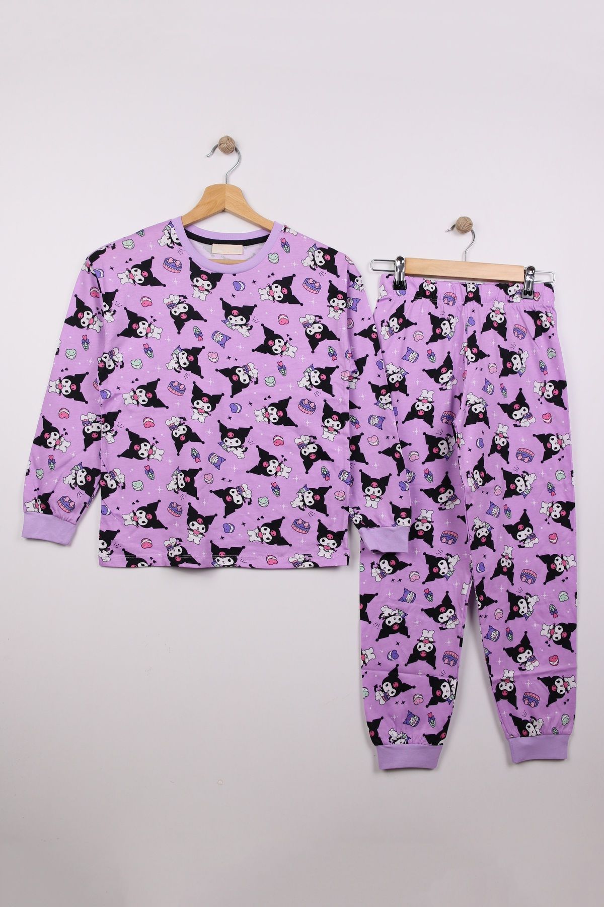 Little Pumpkin Set De Pijamale Kuromi Sezonier Pentru Fete Femeie - 9–10 years