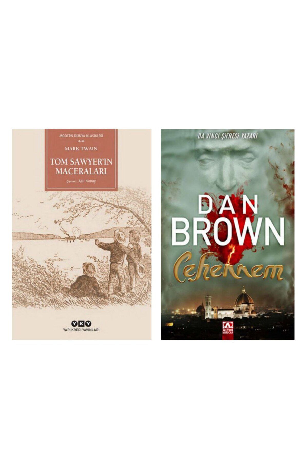 Yapı Kredi Yayınları Tom Sawyerin Maceraları - Mark Twain Cehennem - Dan Brown