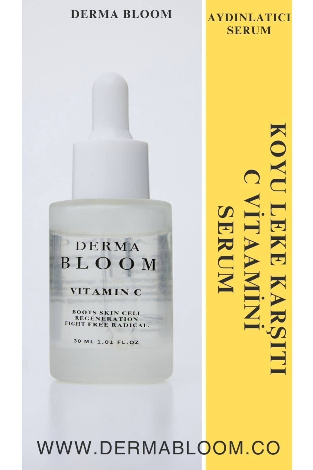 Derma Bloom C Vitamin Parlak Aydınlatıcı Serum