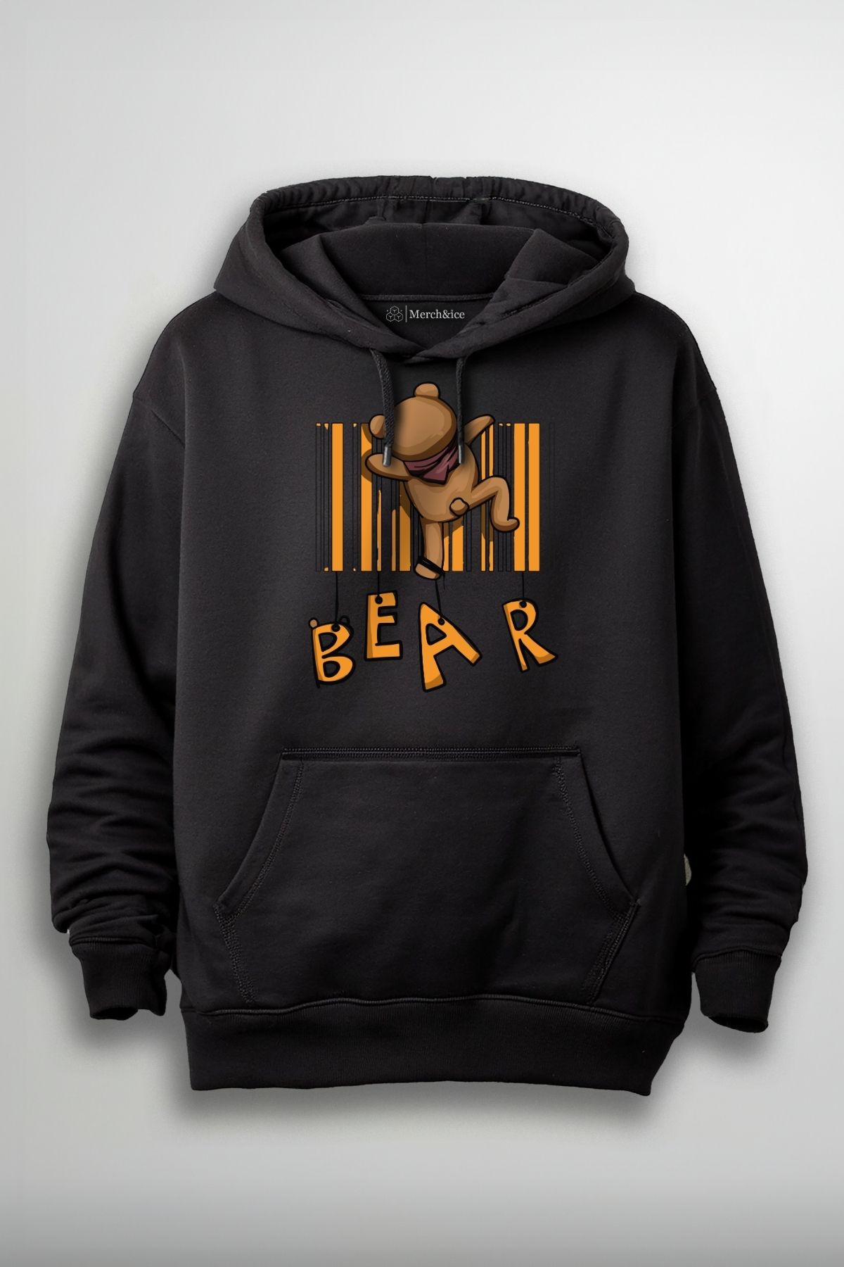 Merch&ice Tırmanan Ayı Bear Baskılı Unisex Sweatshirt