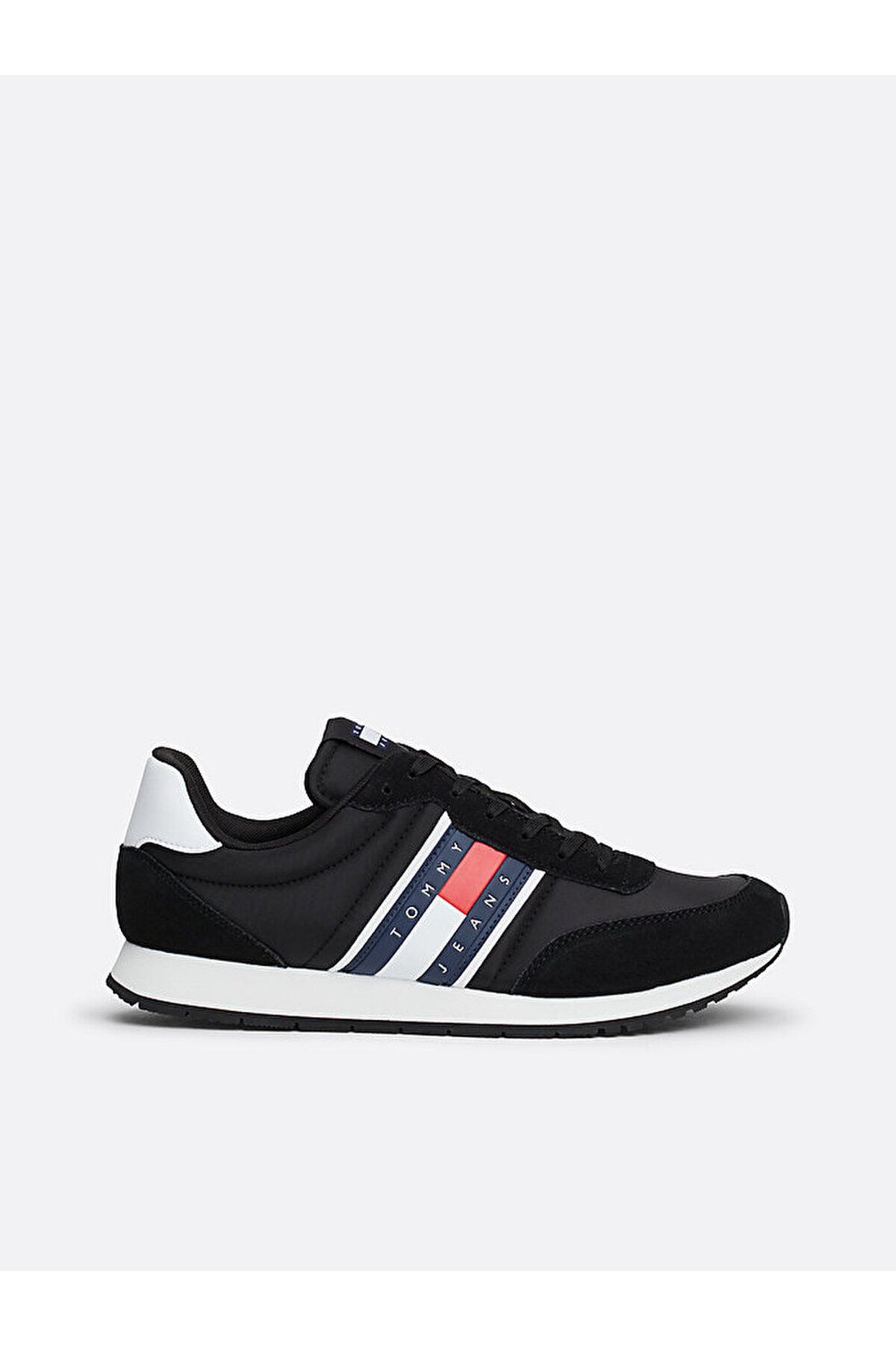 Tommy Hilfiger Mixed Texture Contrast Midsole Trainers