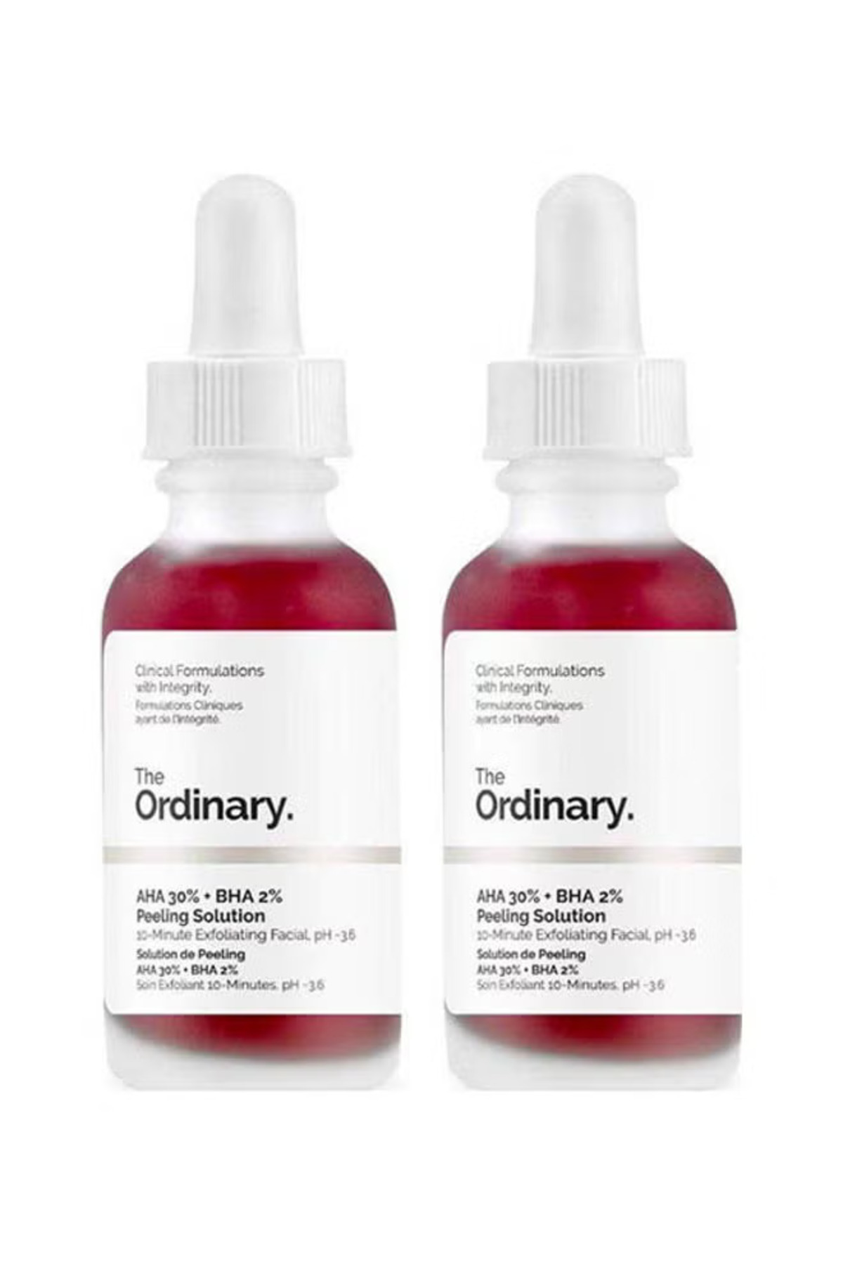The Ordinary-2 piece- AHA 30% + BHA 2% Peeling Solution Red 30ml 1
