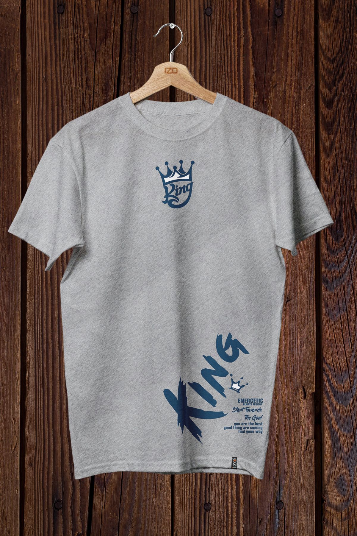 FECCY Pamuklu King Baskılı Oversize T-shirt