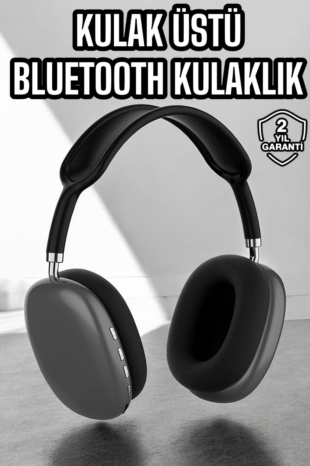 ASTRALTECH P9 Plus Kulaklık Siyah Bluetooth Bağlantılı Kulak Üstü Kablosuz ANC Özelliği Uyumlu