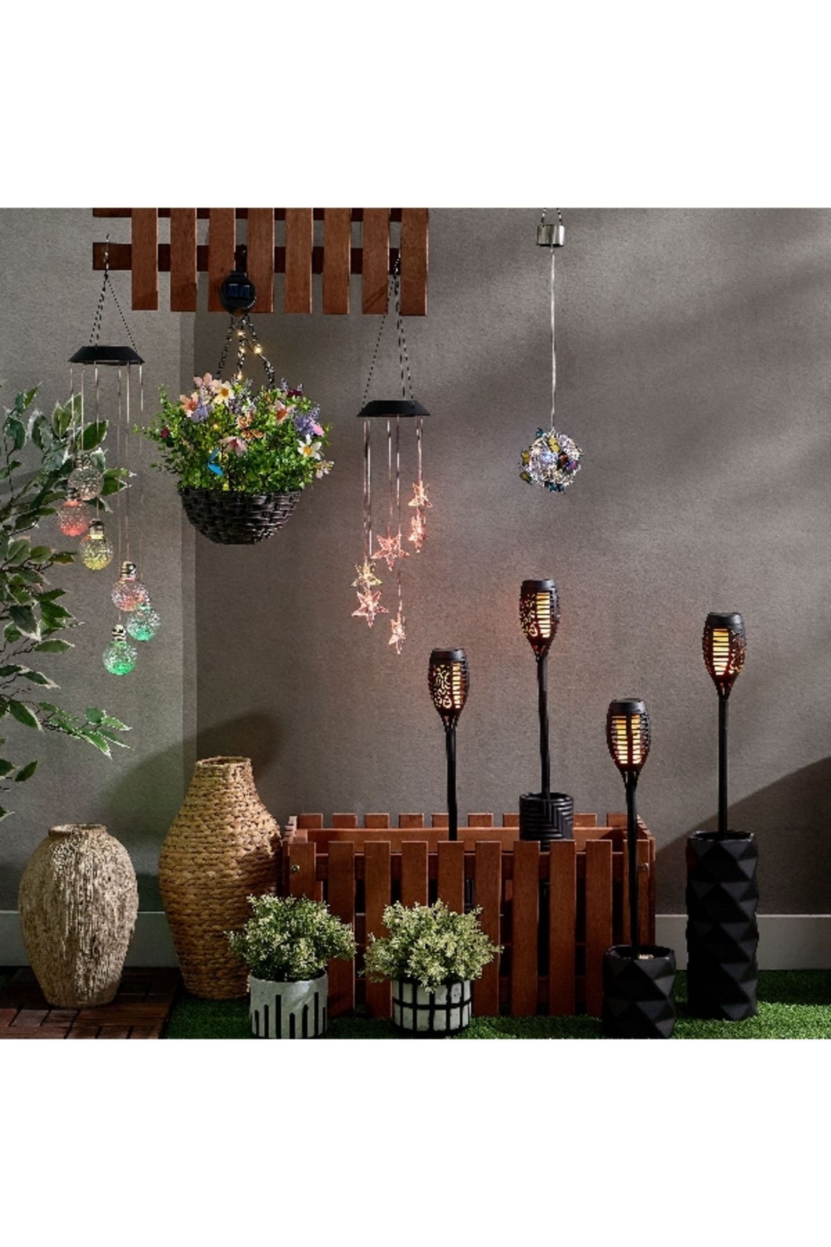 Home Box-Lyn Solar LED Wind Chimes with Rechargeable Battery - 80 cm 5