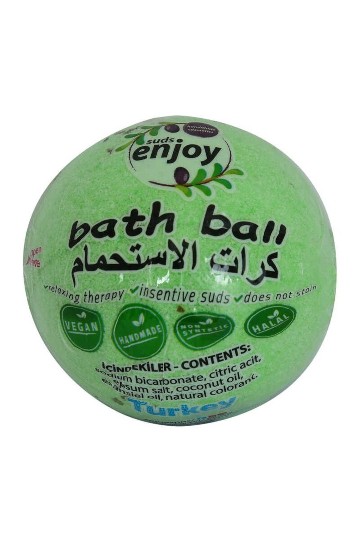 feifei Okaliptuslu El Yapımı Banyo Küvet Topu Sabunu Yeşil 90-120 Gr