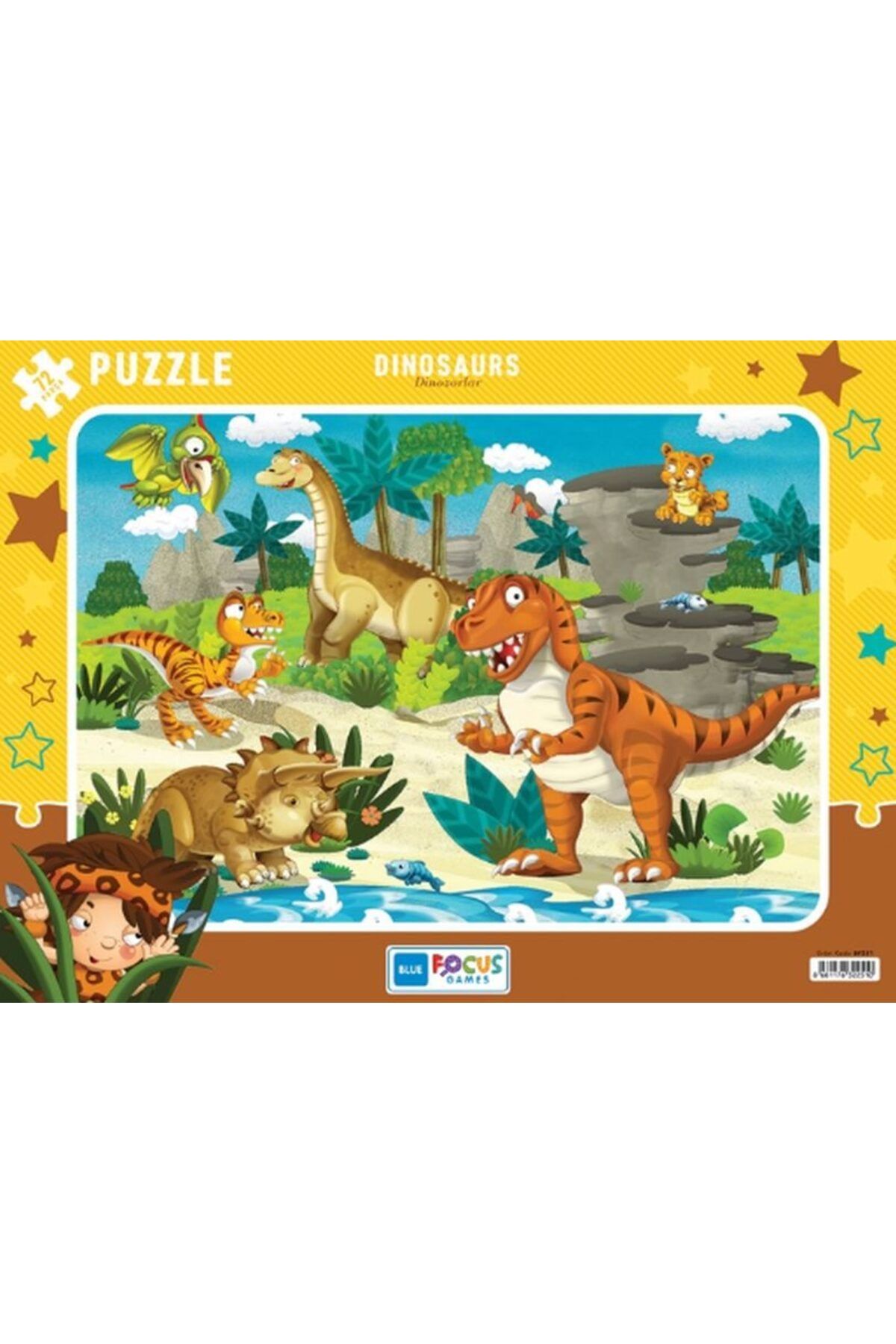 feifei Dinosaurs (Dinozorlar) - Puzzle 72 Parça