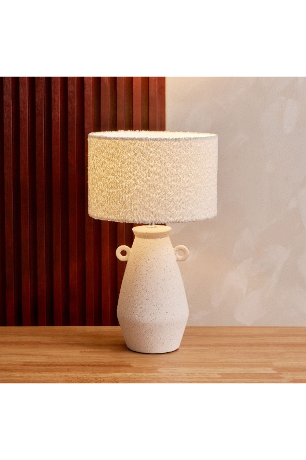Home Box-Novalie Table Lamp with Berber Fleece Shade - 47.5 cm 2