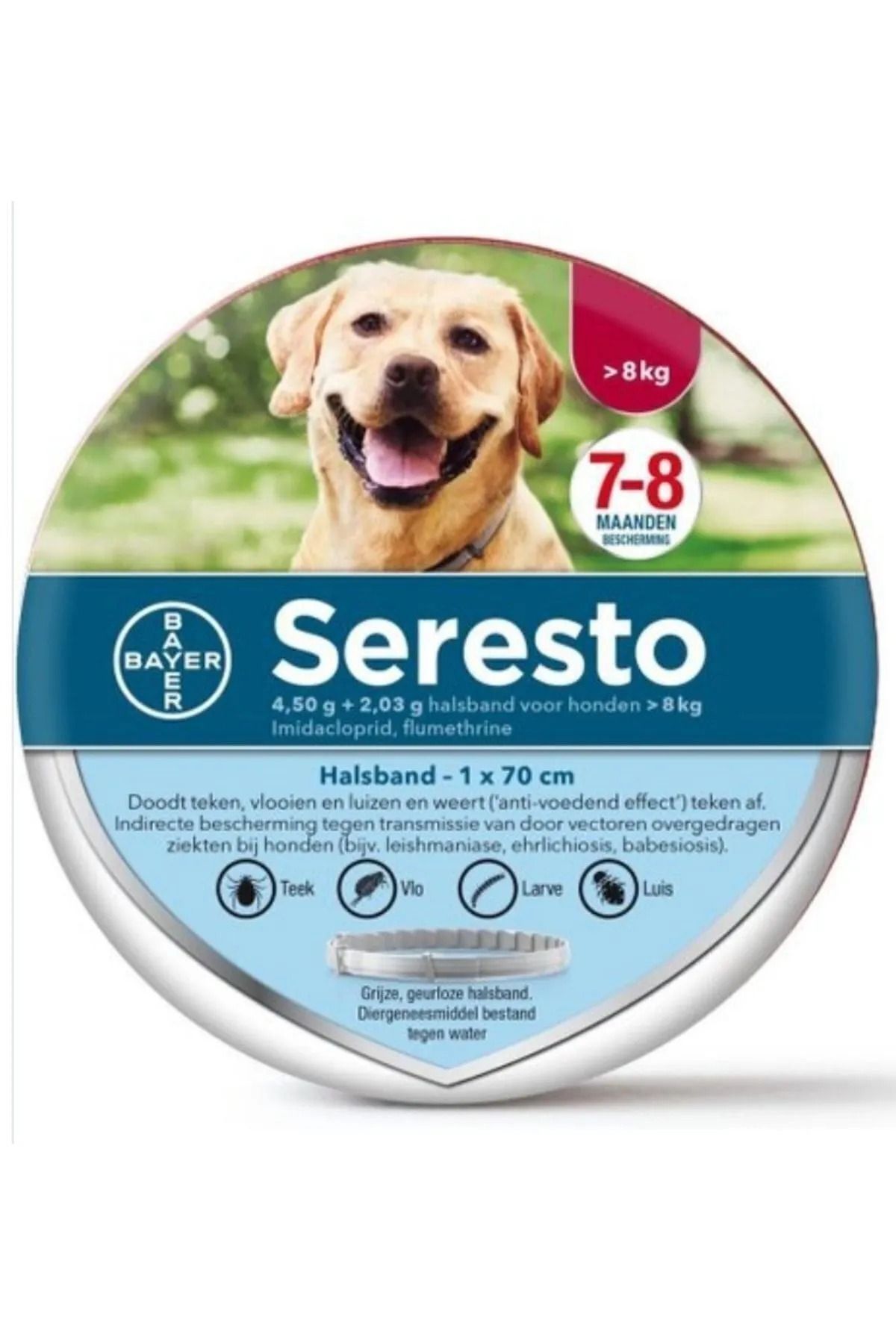 BesteVet Seresto Tasma 70cm> 8 Kg Orta-Büyük Irk Köpek için SKT:02.26