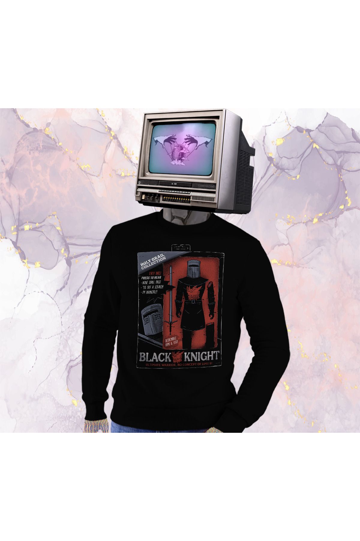 Güvenin Düşü Monty Python - Black Knight - Sweatshirt