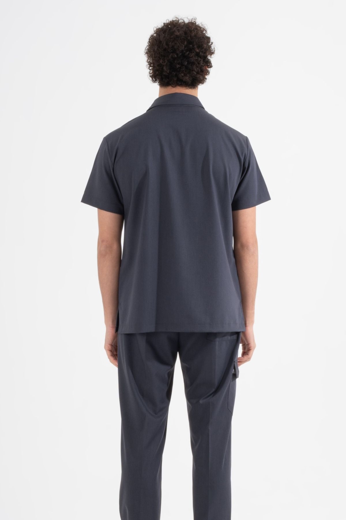 Uçak Medikal-Anthracite Gray Milan Premium Scrub Set 2