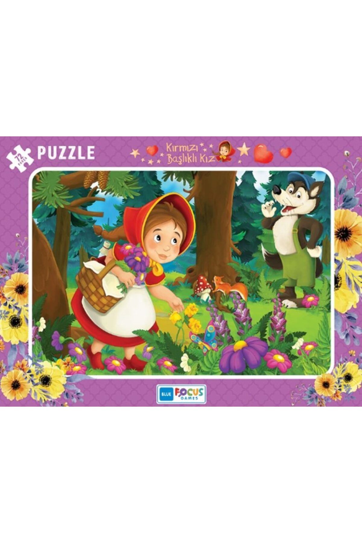 feifei Kırmızı Başlıklı Kız - Puzzle 72 Parça