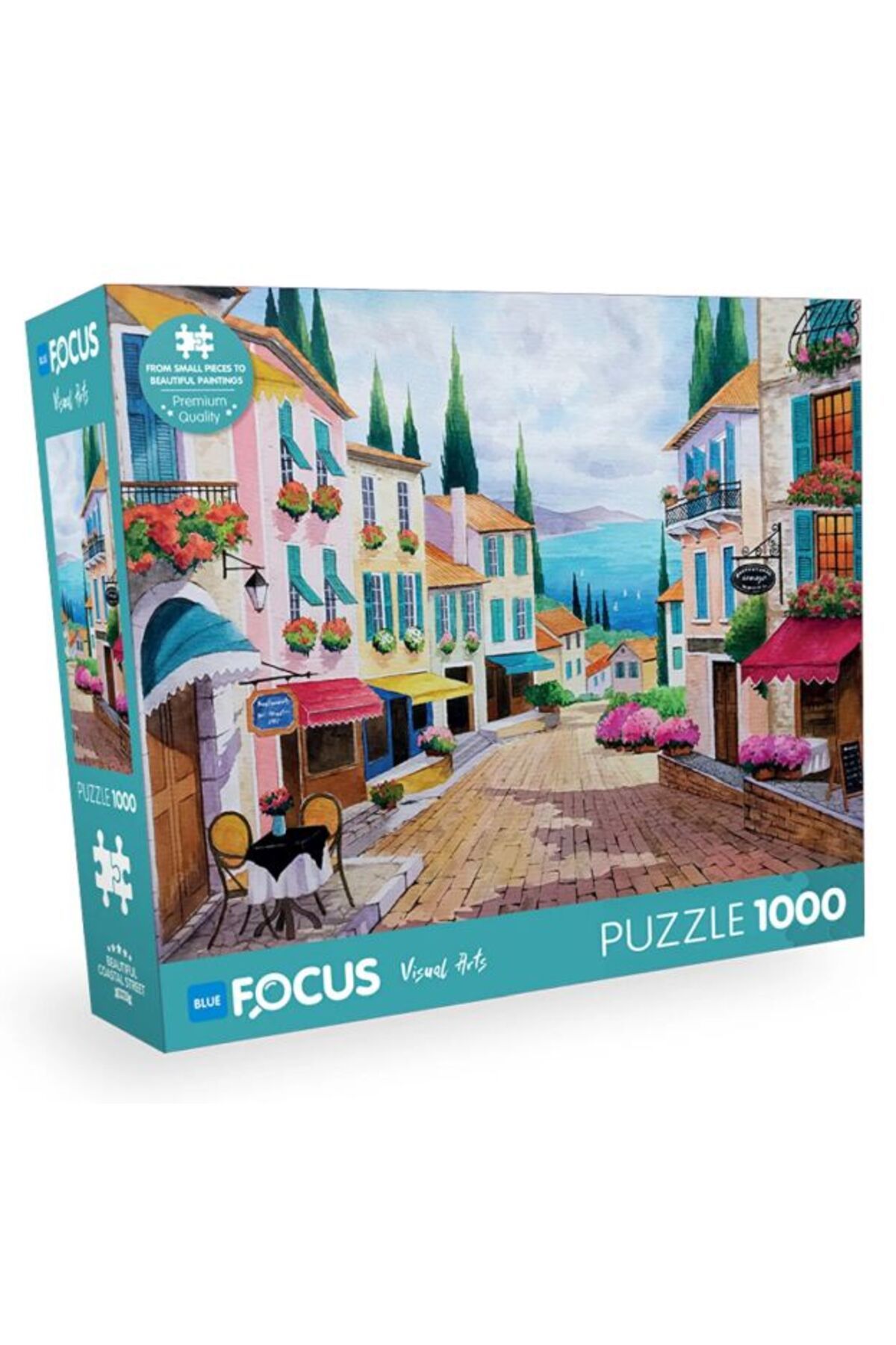 Blue Focus Yayınları Blue Focus Beatıful Coastal Street (Güzel Sahil) - 1000 Parça