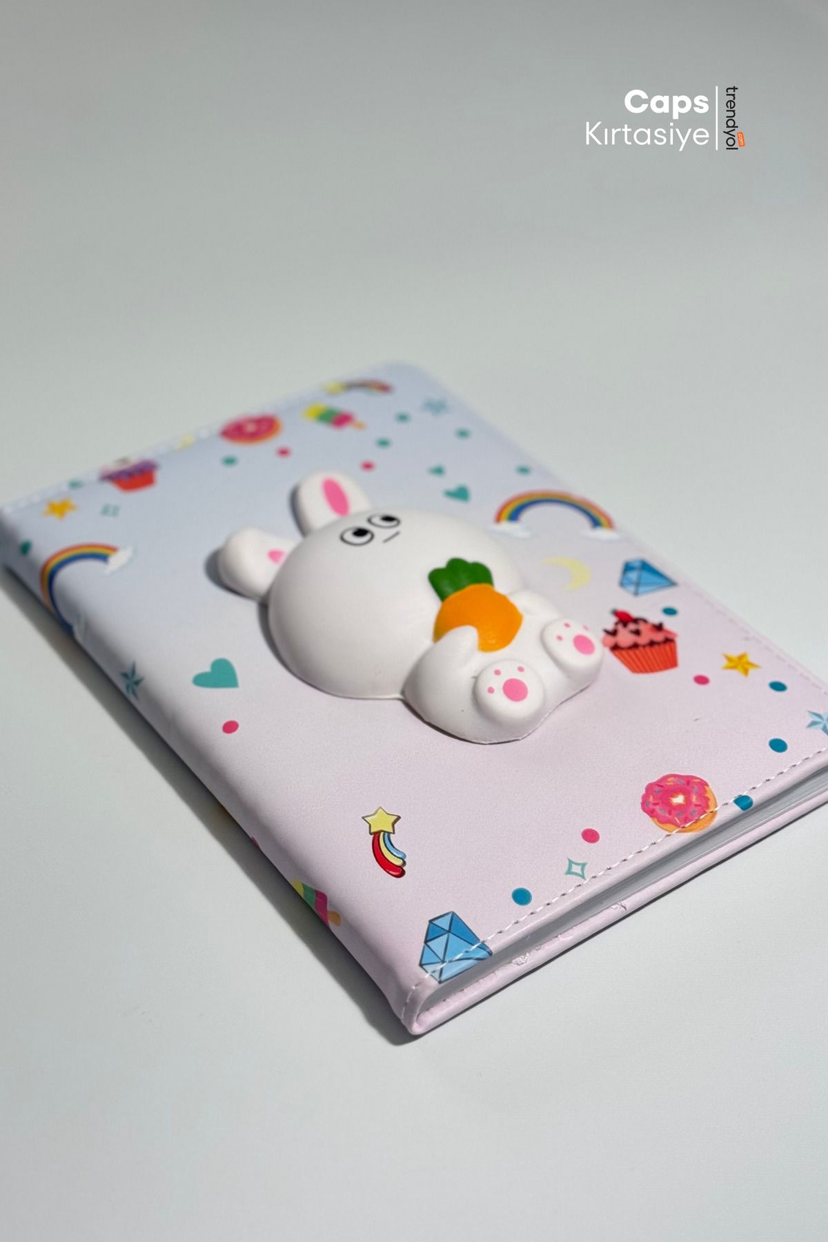 caps-Sparkling Sukuşi - Fluffy Embossed Squishy Notebook 4