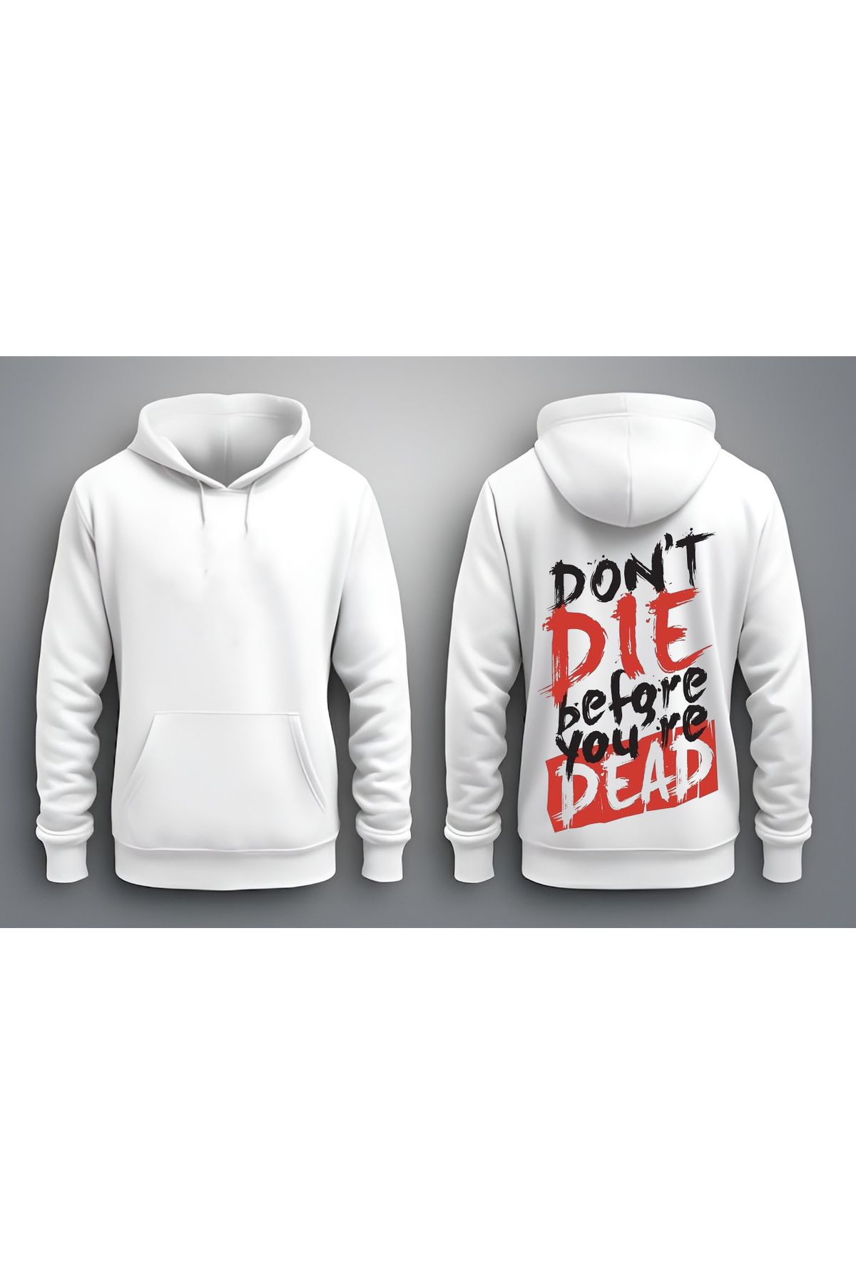 CDA BEYAZ DIE DEAD UNISEX SWEATSHIRT