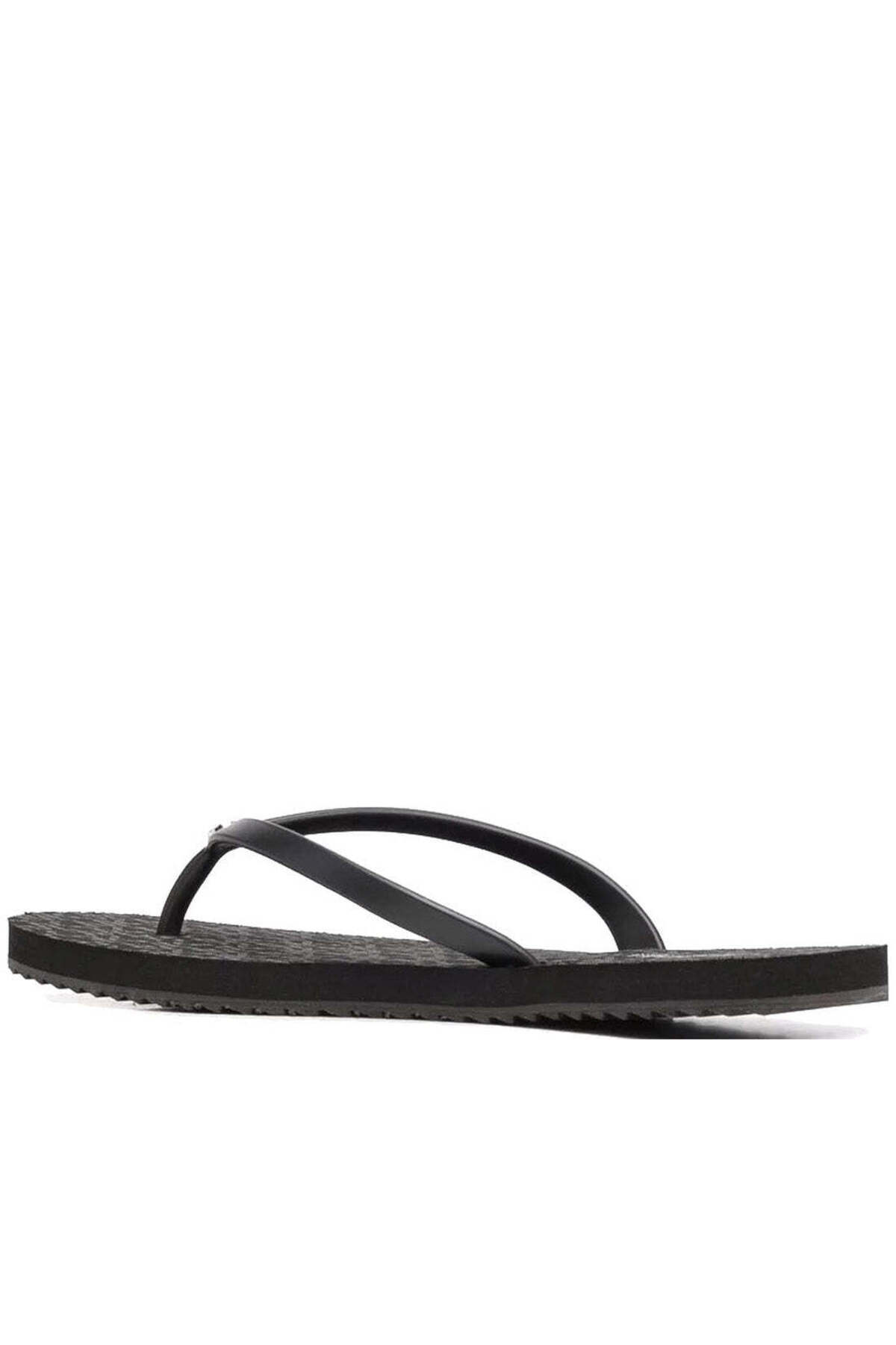 Michael Kors-Black Flip Flops Womens Shoes 3