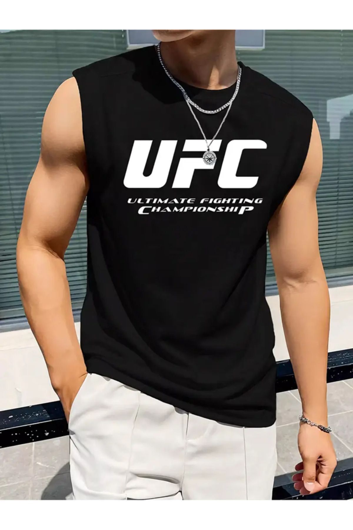 YOHO SPORT Tricou Fără Mâneci Unisex Personalizat Cu Design Ufc Unisex - S