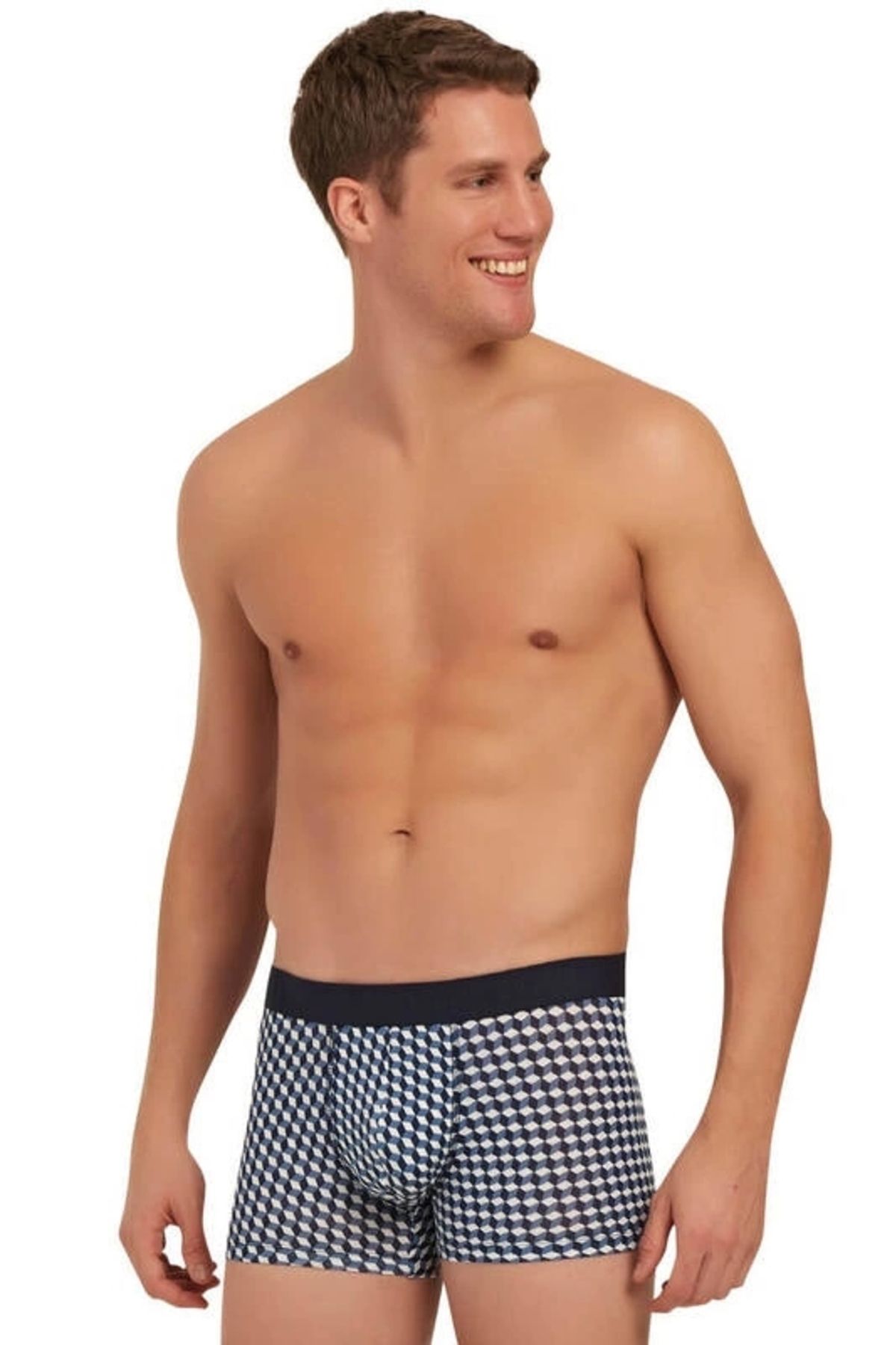 Moon wear Baskılı Ve Karışık Renkli 3'lü Boxer 80256