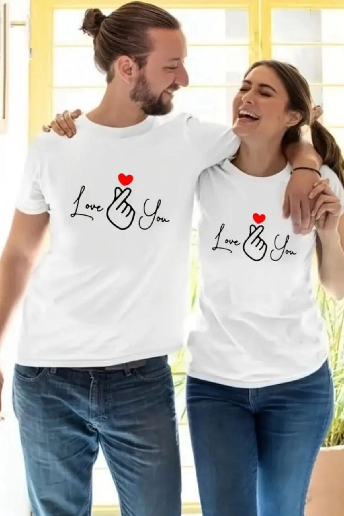 Wish BF Sevigili Çift Kombini Baskılı Tshirt -Kombin Yapmak için Sepete 2 Ad.Ekleyiniz