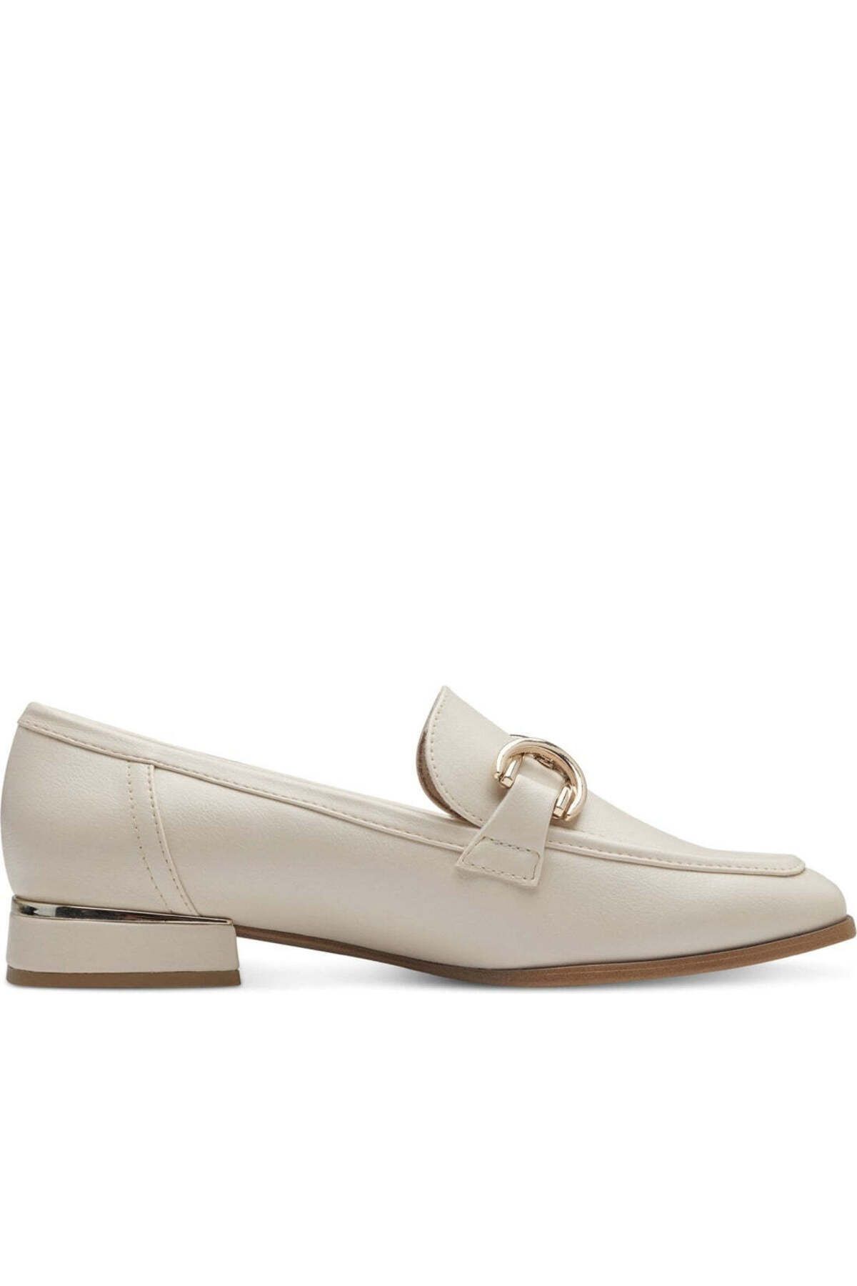 Marco Tozzi-Beige Loafers Womens Shoes 3