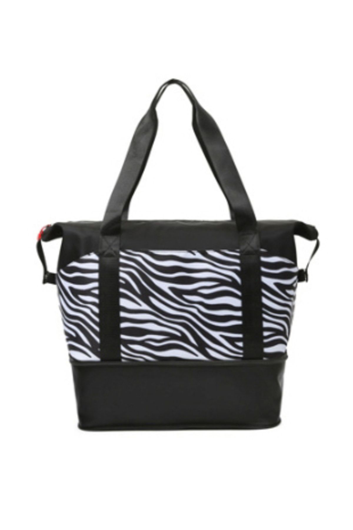 Styli-Zebra Print Gym Bag with Double Handle 6