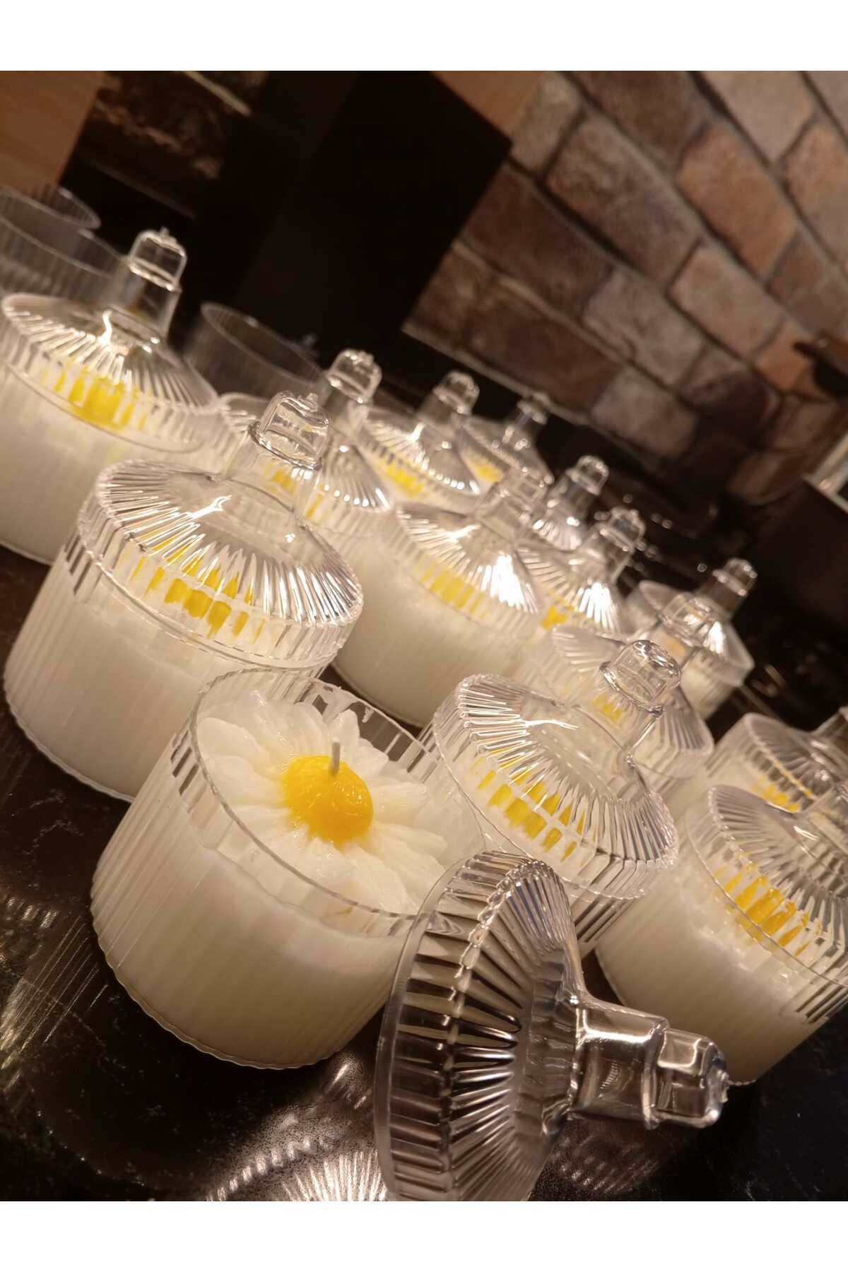 Bernamiofficial Decorative Candle Daisy 2 pieces