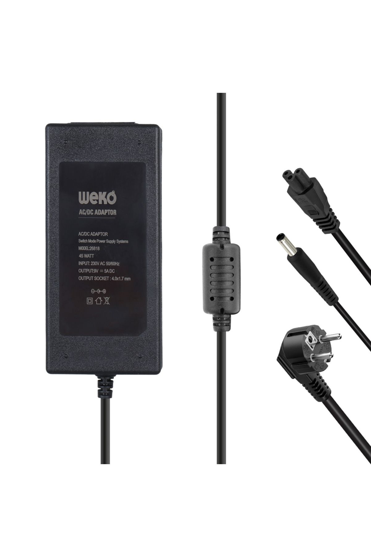 Go İthalat 9 VOLT - 5 AMPER YAZAR KASA/ POS MAKİNESİ MASAÜSTÜ ADAPTÖR 4.0*1.7 MM UÇLU (4814)