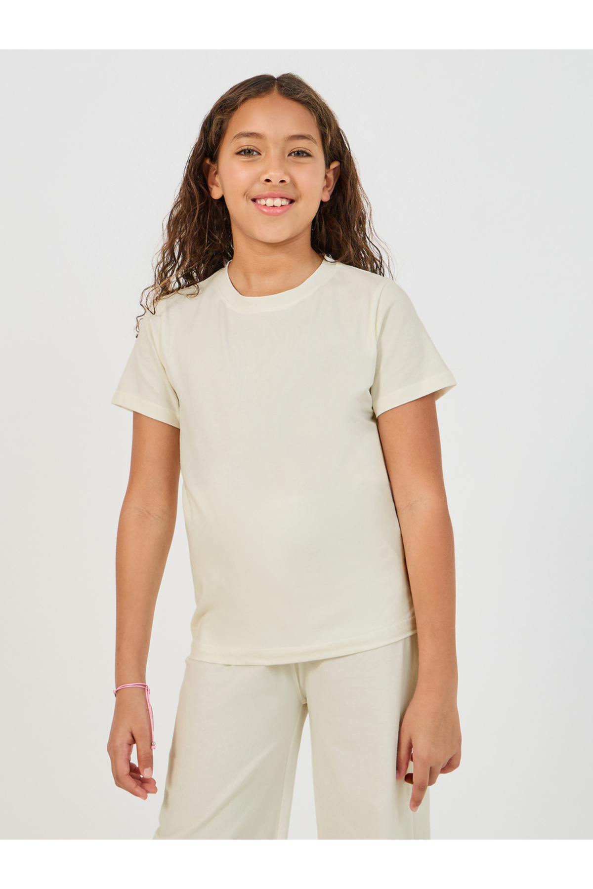 Styli-Short Sleeve Crew Neck t-Shirt & Wide Leg Joggers Co-Ord 2