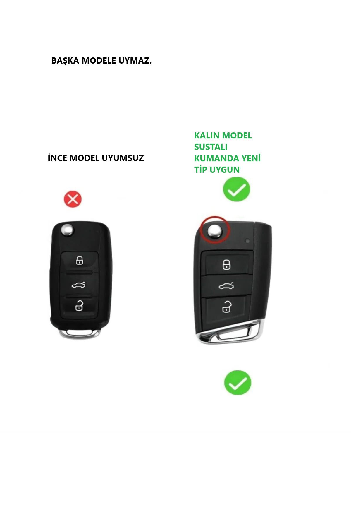 bigkey-Skoda Octavia Superb 2015+ Remote Key Case with 3 Buttons Logo 2