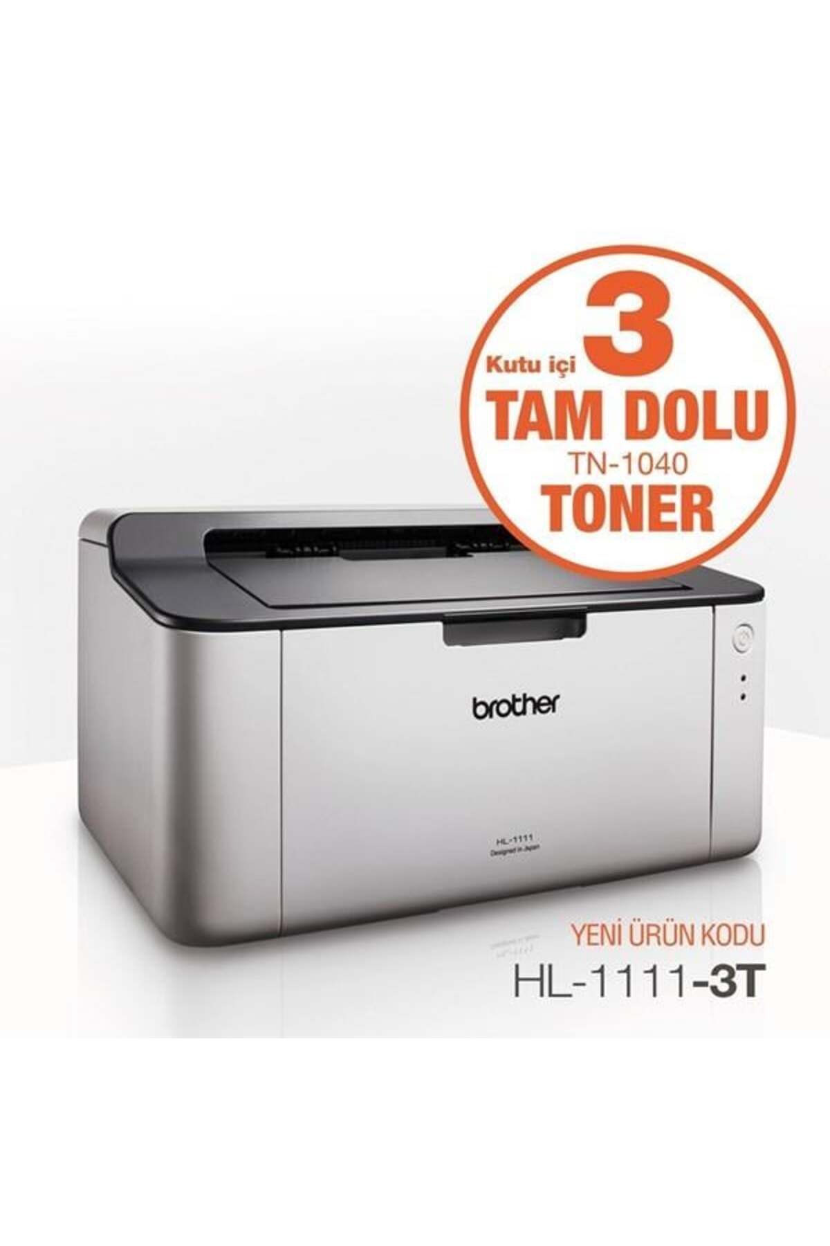 Brother Hl-1111-3t A4 Siyah Laser Yazıcı Usb 2.0 Demo 2tonerli