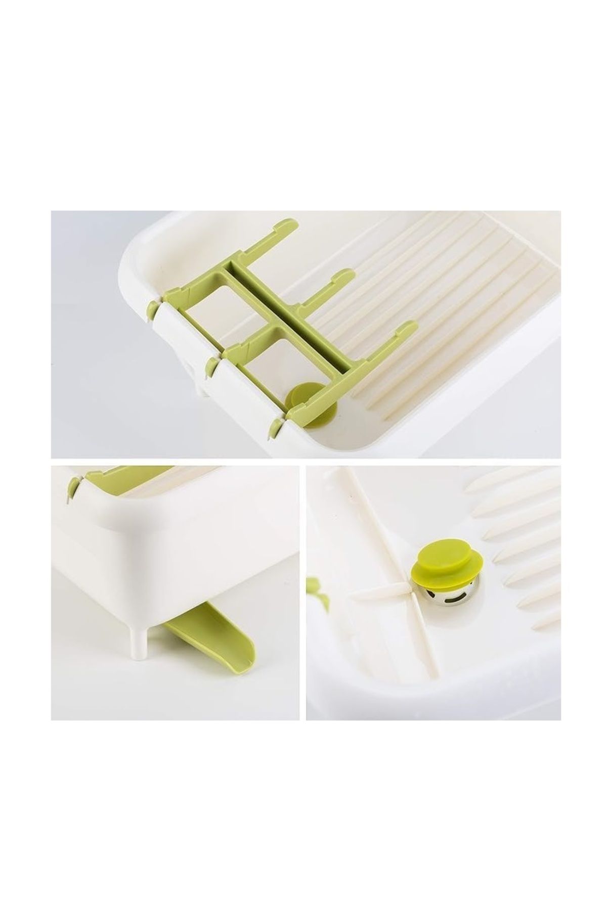 mastergold-Dish Drying Rack and Cutlery with Drain Hole | Fruit and Vegetable Washing Sink | Sink Organizer 6