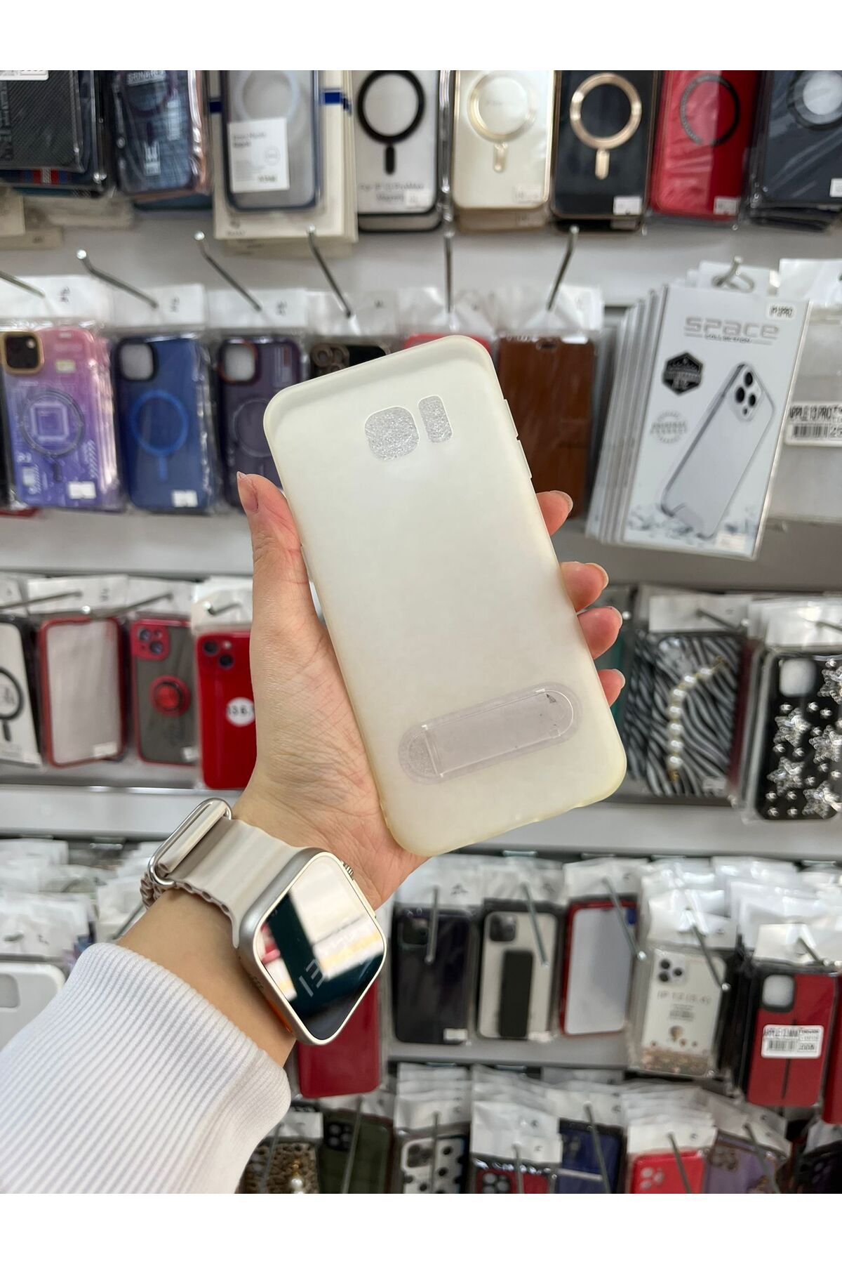 TECNOTREND Galaxy S/7 Edge Stantlı Silikonn Kılıf