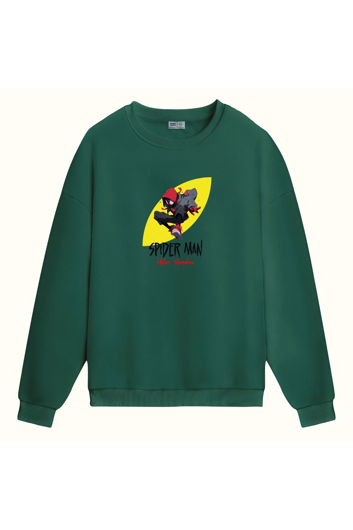 CCwear mr morales baskılı bisiklet yaka sweatshirt